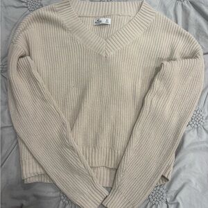 Hollister Cream Sweater